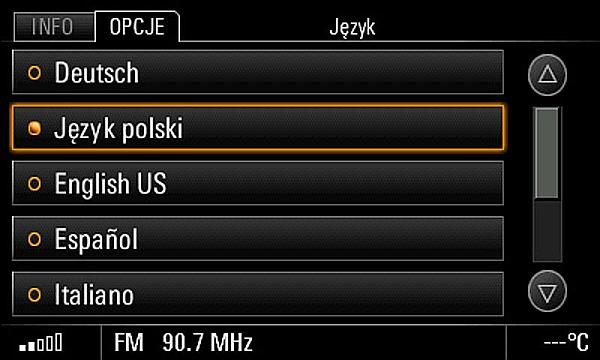 Porsche PCM 3.0 Tłumaczenie nawigacji - Polskie menu